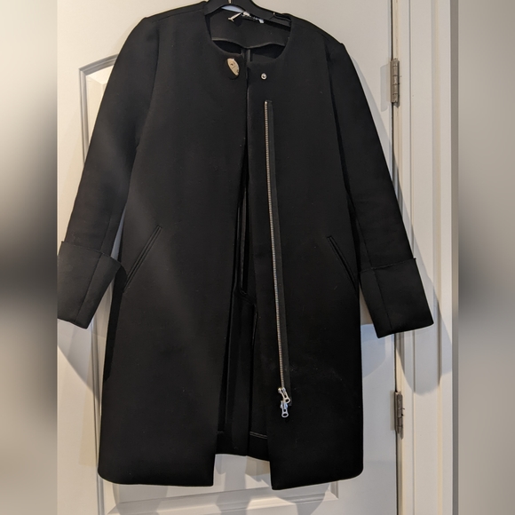 Like New & Other Stories Black Wool Coat - Picture 2 of 8